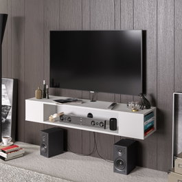 Hanah Home Soporte de TV Peti Blanco
